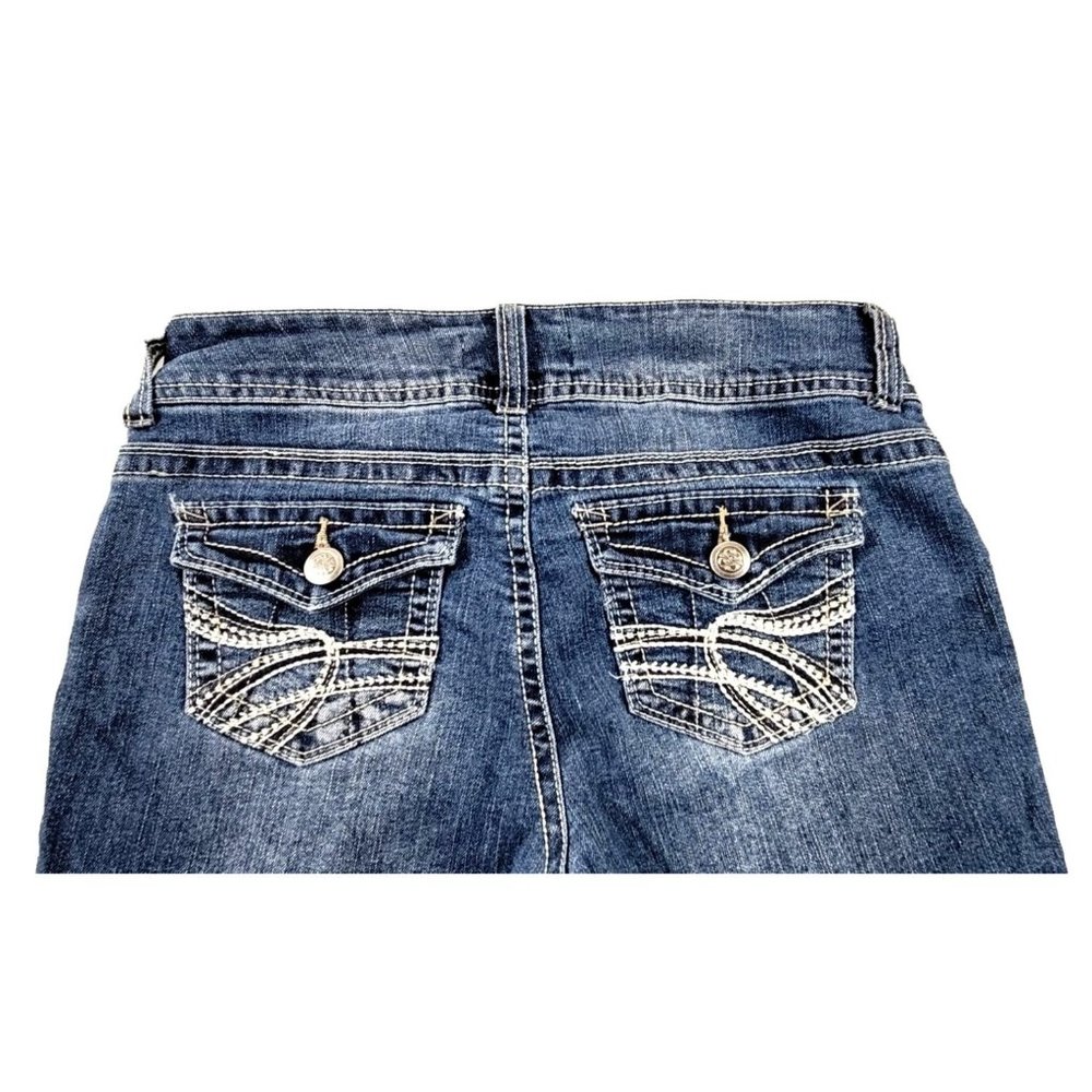 No Boundaries Women's Bermuda Shorts Decorative Back Pockets size 11 ...JH1159